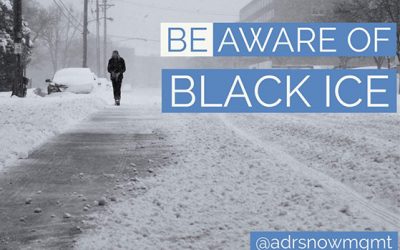 Be aware of black ice!